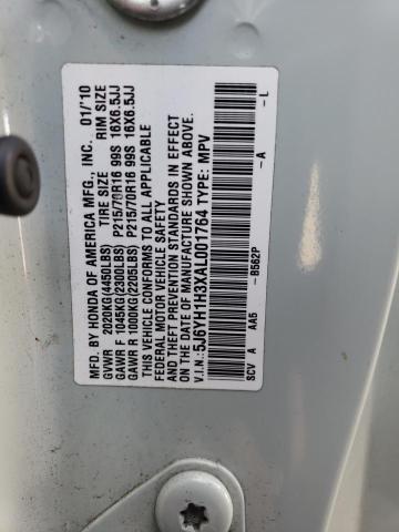 5J6YH1H3XAL001764 - 2010 HONDA ELEMENT LX SILVER photo 13