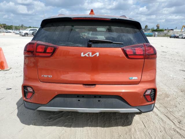 KNDCB3LC3N5546333 - 2022 KIA NIRO LX ORANGE photo 6