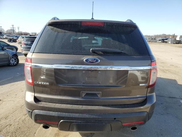 1FM5K8F85FGC18684 - 2015 FORD EXPLORER LIMITED BROWN photo 6