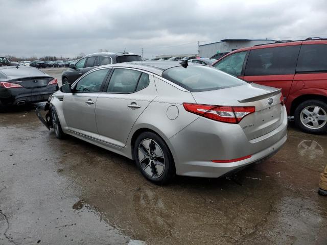 KNAGM4AD5C5019885 - 2012 KIA OPTIMA HYBRID SILVER photo 2