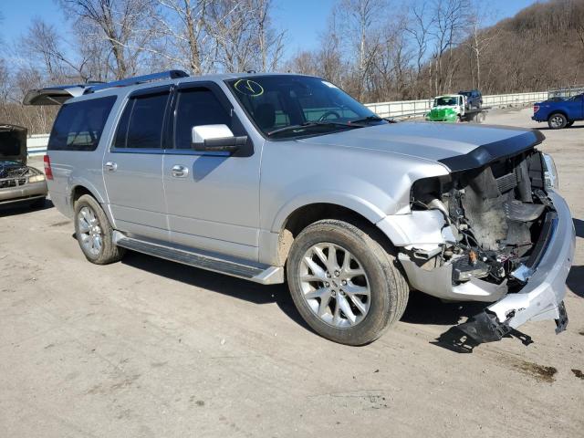 1FMJK2AT4HEA19180 - 2017 FORD EXPEDITION EL LIMITED SILVER photo 4