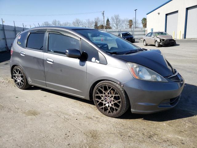 JHMGE8H36DC062258 - 2013 HONDA FIT GRAY photo 4