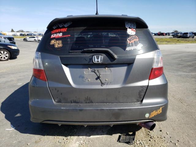 JHMGE8H36DC062258 - 2013 HONDA FIT GRAY photo 6