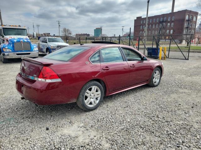 2G1WC57M091238805 - 2009 CHEVROLET IMPALA 2LT BURGUNDY photo 4