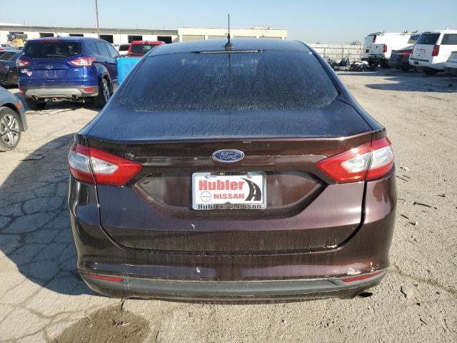 3FA6P0G75FR181376 - 2015 FORD FUSION S MAROON photo 6