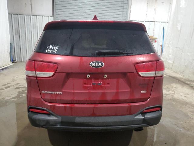 5XYPG4A30JG398767 - 2018 KIA SORENTO LX BURGUNDY photo 6