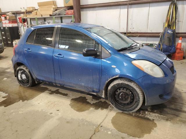 JTDKT923X75117044 - 2007 TOYOTA YARIS BLUE photo 4