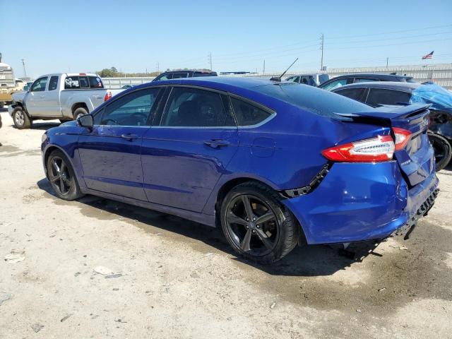 3FA6P0HD2GR254967 - 2016 FORD FUSION SE BLUE photo 2