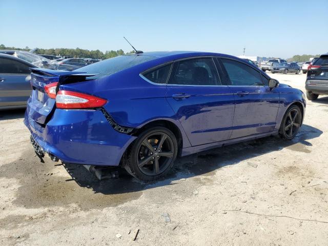 3FA6P0HD2GR254967 - 2016 FORD FUSION SE BLUE photo 3