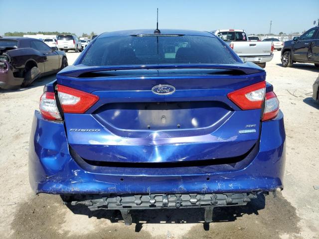 3FA6P0HD2GR254967 - 2016 FORD FUSION SE BLUE photo 6