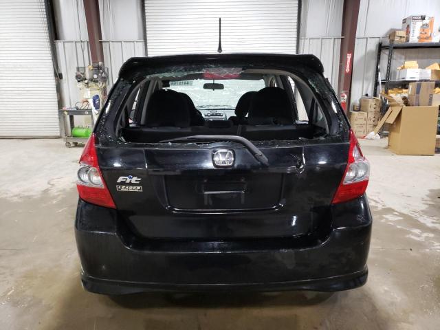 JHMGD38677S021843 - 2007 HONDA FIT S BLACK photo 6