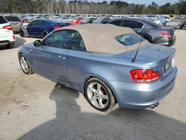 WBAUL7C57DVU09059 - 2013 BMW 128 I BLUE photo 2