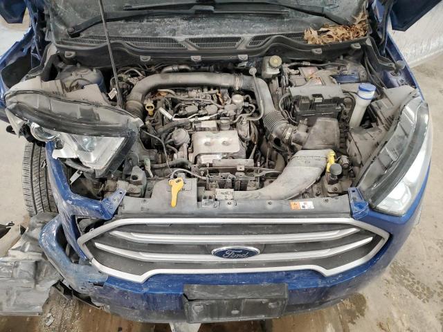 MAJ3S2GE0KC273516 - 2019 FORD ECOSPORT SE BLUE photo 11