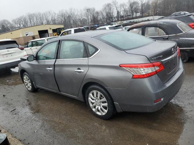 3N1AB7AP3FY262227 - 2015 NISSAN SENTRA S GRAY photo 2