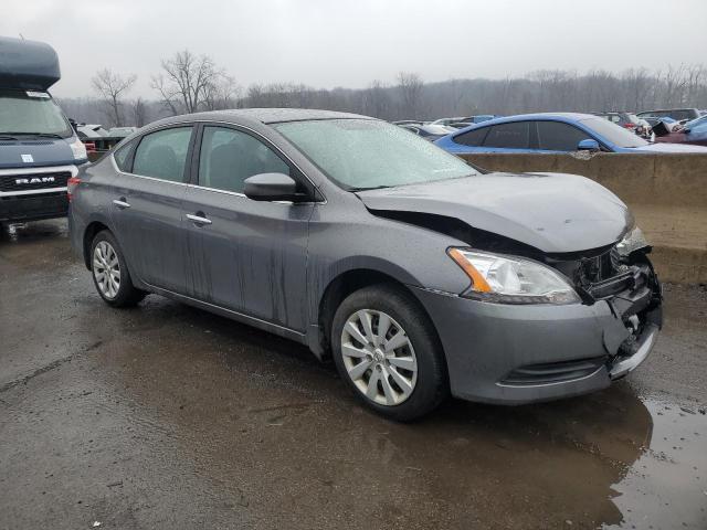 3N1AB7AP3FY262227 - 2015 NISSAN SENTRA S GRAY photo 4