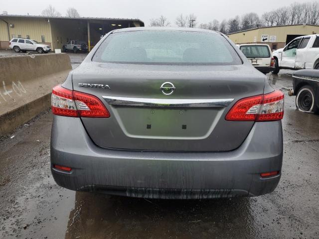 3N1AB7AP3FY262227 - 2015 NISSAN SENTRA S GRAY photo 6