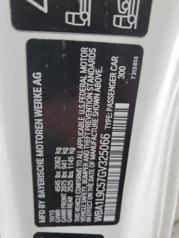 WBA1L9C57GV325066 - 2016 BMW 228 XI SULEV WHITE photo 12