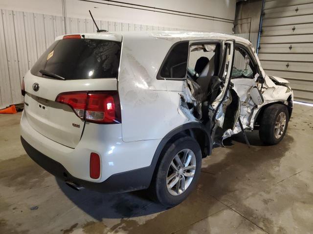 5XYKT3A69FG660867 - 2015 KIA SORENTO LX WHITE photo 3