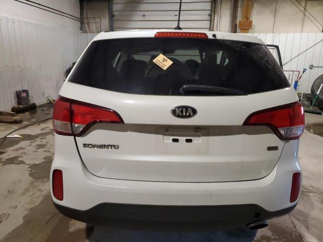 5XYKT3A69FG660867 - 2015 KIA SORENTO LX WHITE photo 6