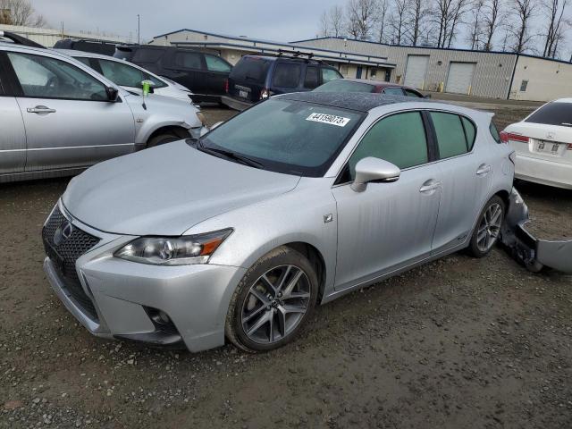 JTHKD5BH1G2254827 - 2016 LEXUS CT 200 SILVER photo 1