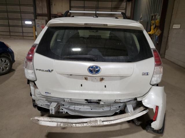 JTDZN3EU9FJ023849 - 2015 TOYOTA PRIUS V WHITE photo 6