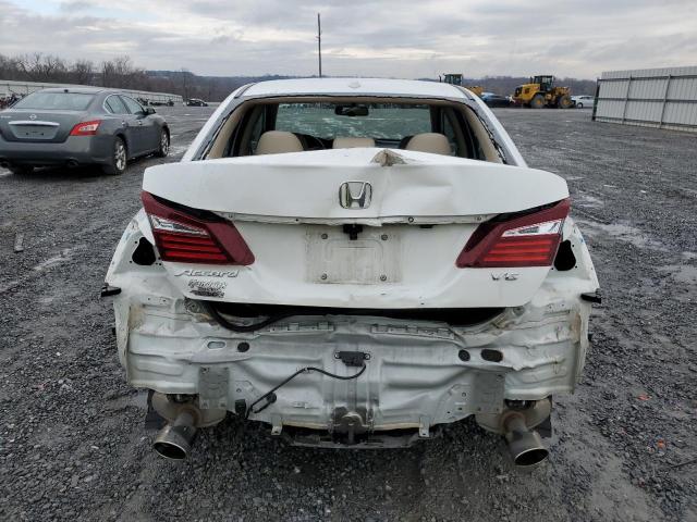 1HGCR3F89GA006743 - 2016 HONDA ACCORD EXL WHITE photo 6