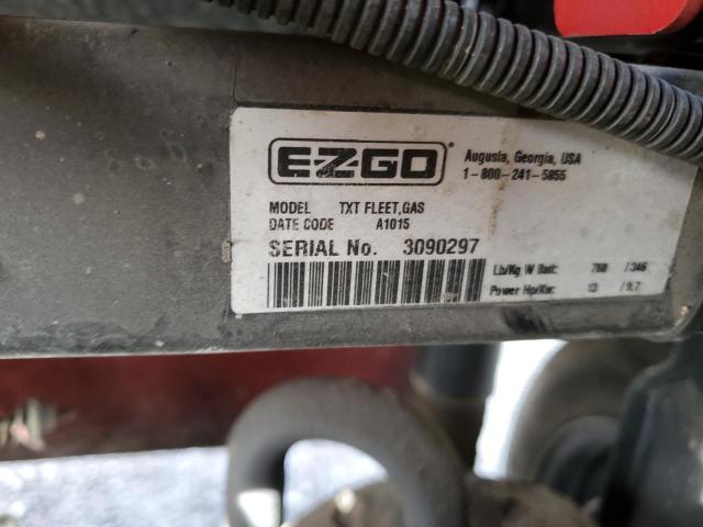 3090297 - 2015 EZGO GOLF CART RED photo 10