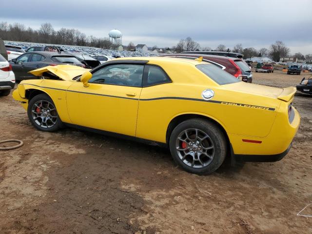 2C3CDZGG4HH651295 - 2017 DODGE CHALLENGER GT YELLOW photo 2