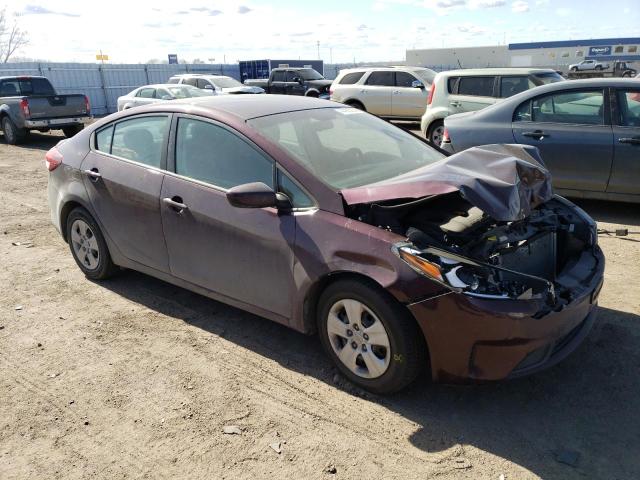 3KPFK4A77HE062263 - 2017 KIA FORTE LX BURGUNDY photo 4