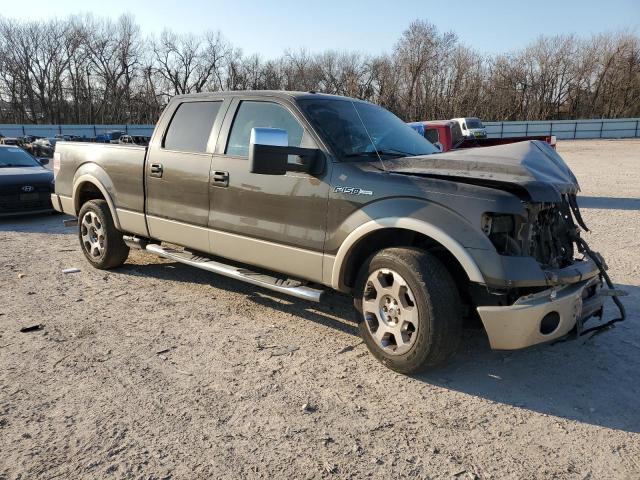 1FTPW12V89FA12340 - 2009 FORD F150 SUPERCREW GRAY photo 4