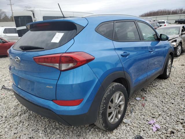 KM8J3CA47GU022297 - 2016 HYUNDAI TUCSON LIMITED BLUE photo 3