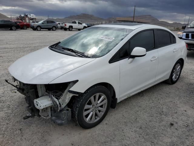 2HGFB2F97CH308645 - 2012 HONDA CIVIC EXL WHITE photo 1