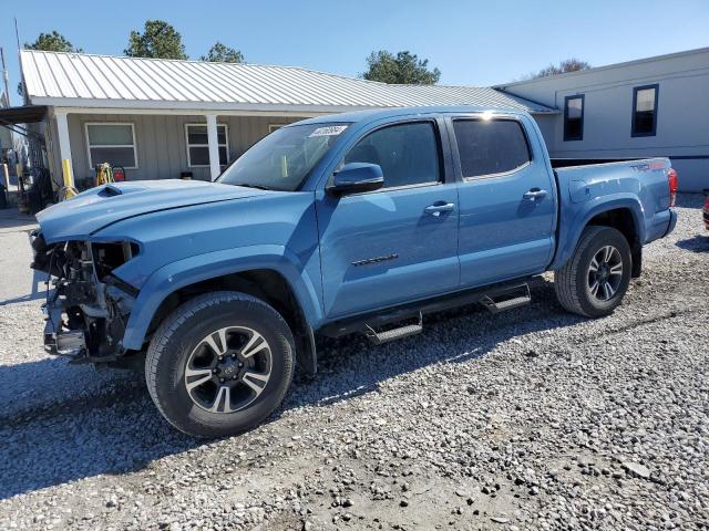 5TFCZ5AN6KX208887 - 2019 TOYOTA TACOMA DOUBLE CAB BLUE photo 1