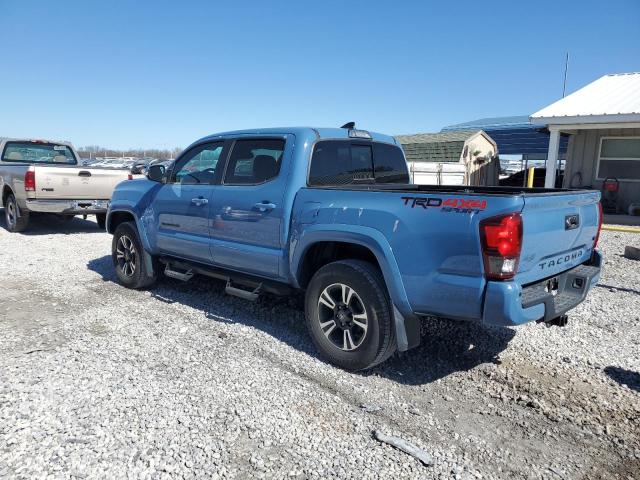 5TFCZ5AN6KX208887 - 2019 TOYOTA TACOMA DOUBLE CAB BLUE photo 2