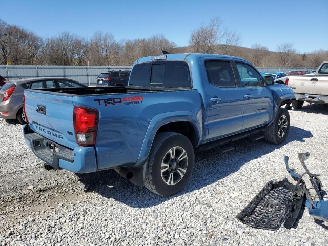 5TFCZ5AN6KX208887 - 2019 TOYOTA TACOMA DOUBLE CAB BLUE photo 3