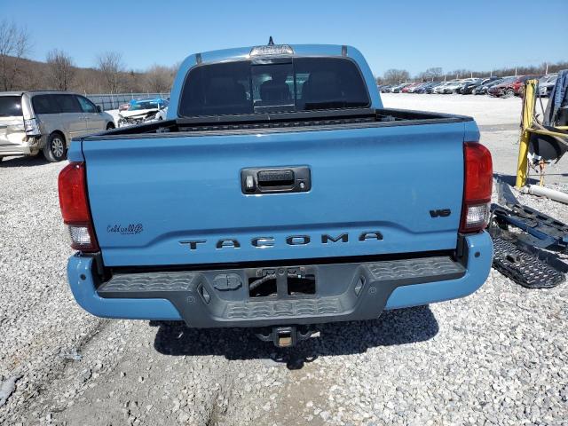 5TFCZ5AN6KX208887 - 2019 TOYOTA TACOMA DOUBLE CAB BLUE photo 6