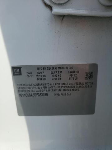 1G11C5SA3DF333920 - 2013 CHEVROLET MALIBU 1LT 白色 照片 12