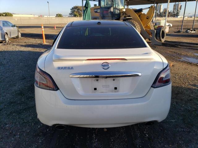 1N4AA5AP3DC825051 - 2013 NISSAN MAXIMA S WHITE photo 6