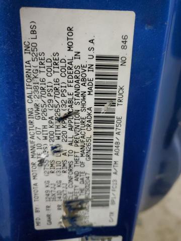 5TETU62N28Z502047 - 2008 TOYOTA TACOMA PRERUNNER ACCESS CAB BLUE photo 13