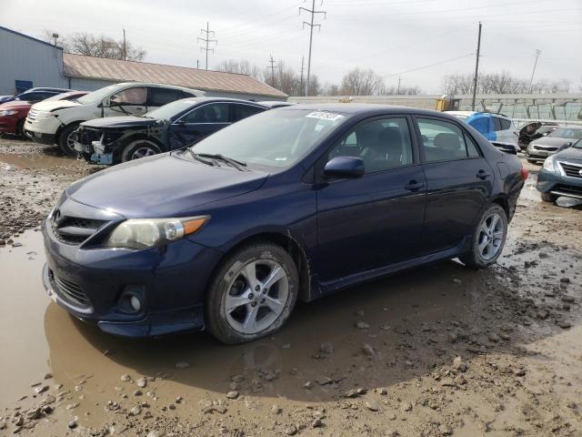 2T1BU4EE6BC676258 - 2011 TOYOTA COROLLA BASE BLUE photo 1