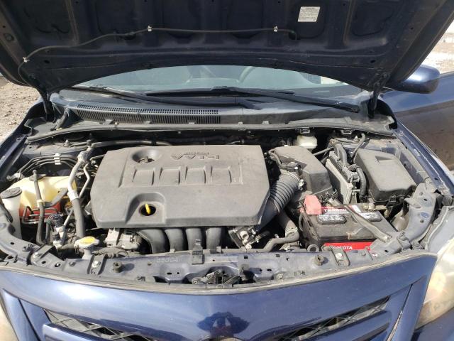 2T1BU4EE6BC676258 - 2011 TOYOTA COROLLA BASE BLUE photo 11