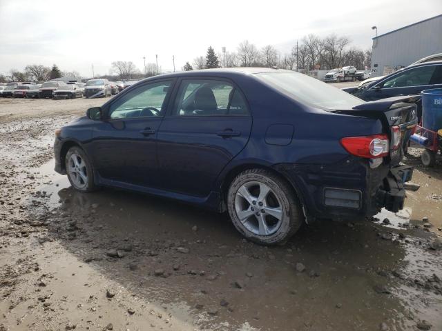 2T1BU4EE6BC676258 - 2011 TOYOTA COROLLA BASE BLUE photo 2