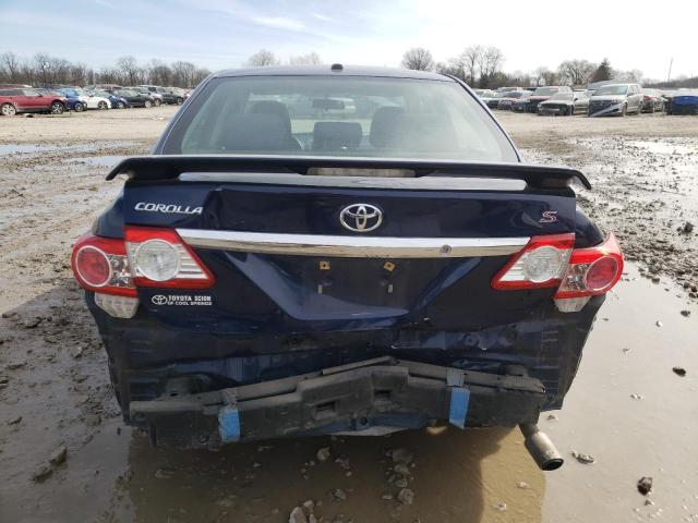 2T1BU4EE6BC676258 - 2011 TOYOTA COROLLA BASE BLUE photo 6