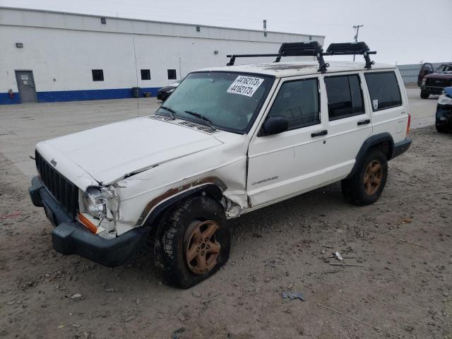 1J4FJ28S9VL565291 - 1997 JEEP CHEROKEE SE WHITE photo 1