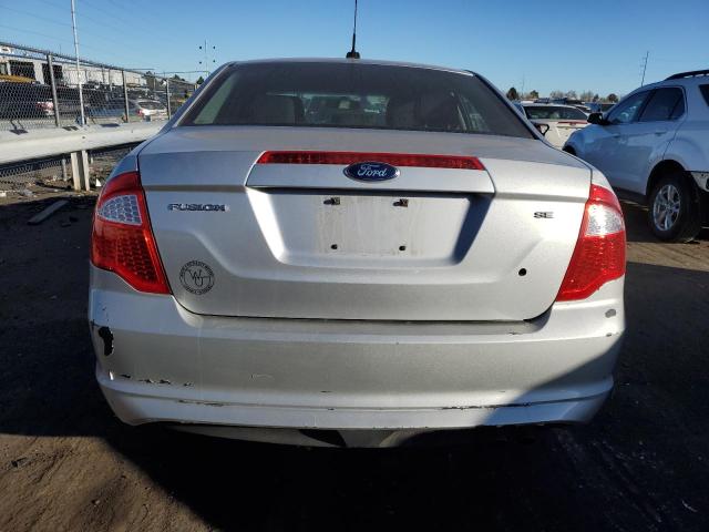 3FAHP0HA1CR291324 - 2012 FORD FUSION SE SILVER photo 6