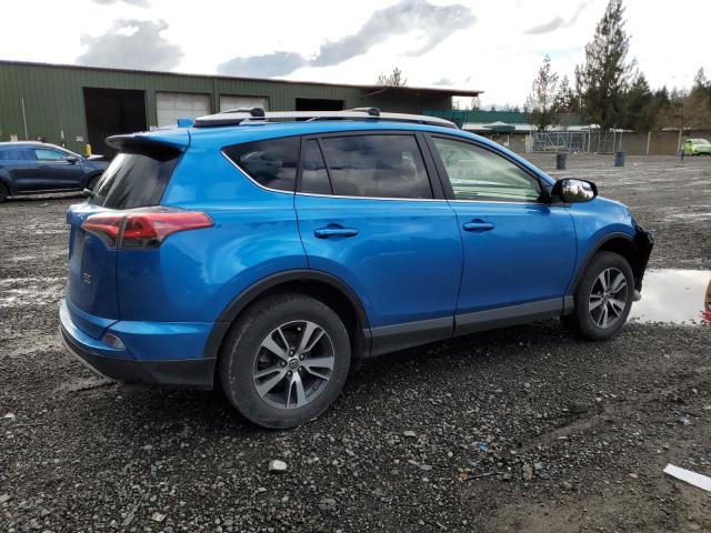 JTMRFREV5GJ061010 - 2016 TOYOTA RAV4 XLE BLUE photo 3