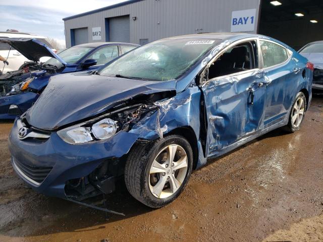 KMHDH4AE0GU568257 - 2016 HYUNDAI ELANTRA SE BLUE photo 1