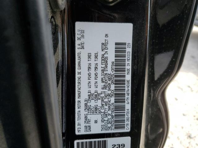 3TYRZ5CN0PT026126 - 2023 TOYOTA TACOMA ACCESS CAB BLACK photo 12