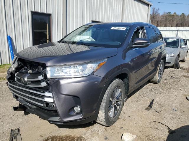 5TDJZRFH3KS627092 - 2019 TOYOTA HIGHLANDER SE GRAY photo 1