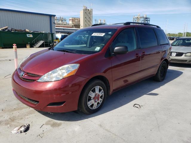 5TDZK23C08S163842 - 2008 TOYOTA SIENNA CE RED photo 1